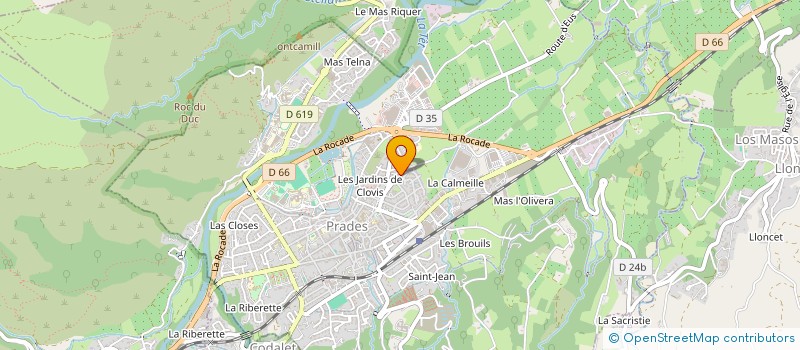 localisation de l'entreprise GPT D EMPLOYEURS TERRES DU CONFLENT  PRADES