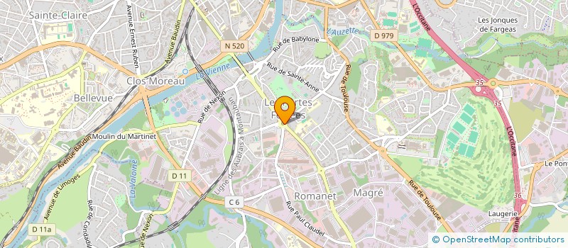 localisation de l'entreprise GPT D'IMAGERIE MEDICALE DU LIMOUSIN à LIMOGES