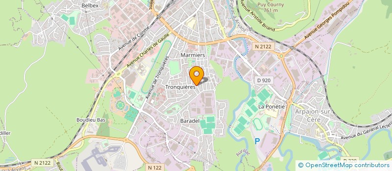 localisation de l'entreprise GPT DE DEFENSE SANITAIRE DU CANTAL à AURILLAC
