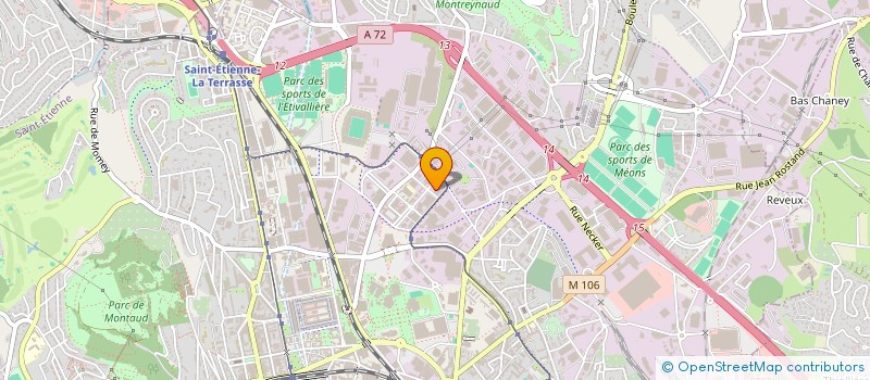 localisation de l'entreprise GPT DEFENSE INTERETS INDUSTRIE TEXTILE  SAINT-ETIENNE