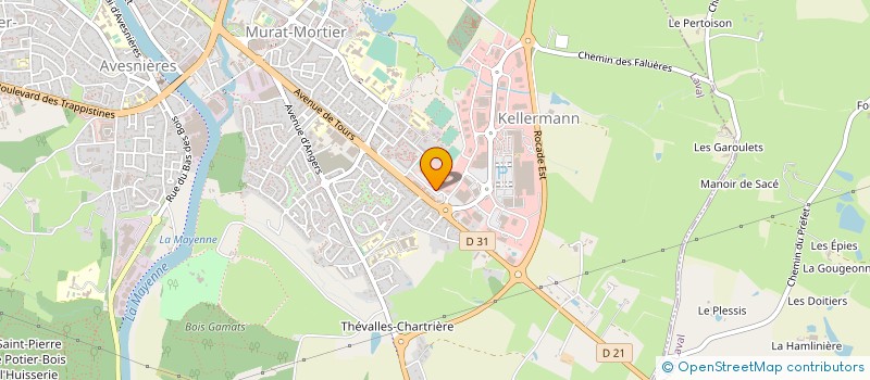 localisation de l'entreprise GPT DEFENSE SANITAIRE BETAIL MAYENNE à LAVAL