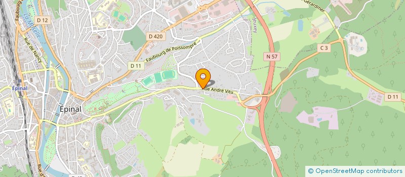 localisation de l'entreprise GPT DEP APPRENTISSAGE BATIMENT T. P. à EPINAL