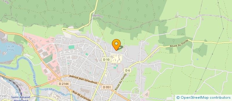 localisation de l'entreprise GPT DEP ARTISANS AMBULANCIERS DU CHER  SAINT-AMAND-MONTROND