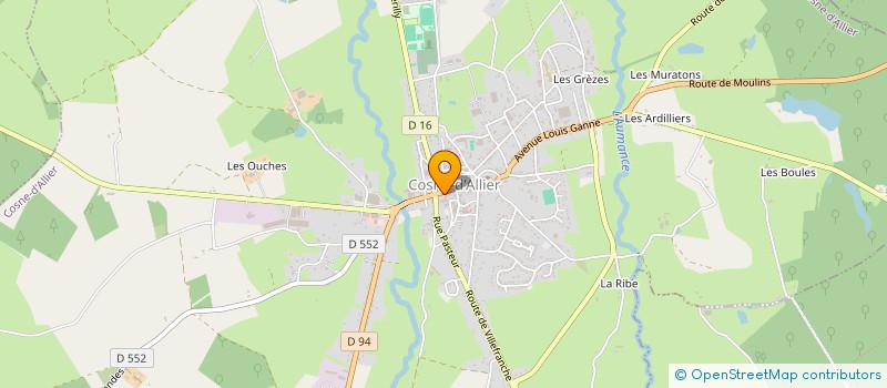 localisation de l'entreprise GPT DEPART DES CIVAM  COSNE-D'ALLIER