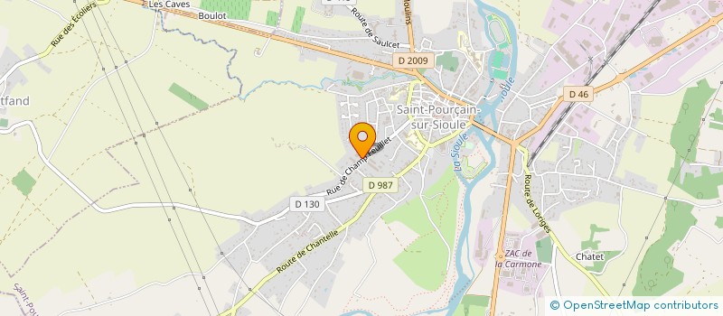 localisation de l'entreprise GPT DES ENTREPRISES SOLIDAIRES ALLIER à SAINT-POURCAIN-SUR-SIOULE