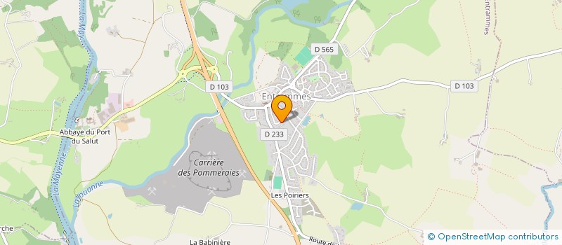 localisation de l'entreprise GPT DES PRODUCTEURS FROMAGERIE ENTRAMME  ENTRAMMES