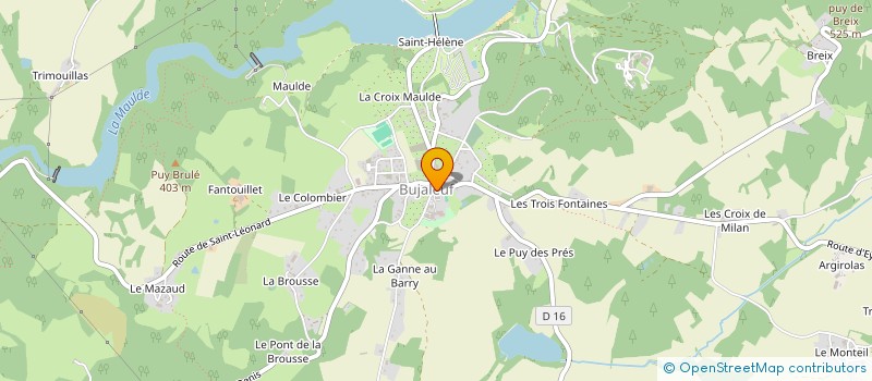 localisation de l'entreprise GPT DEVELOPP FORESTIER MONTS & BARRAGES  BUJALEUF
