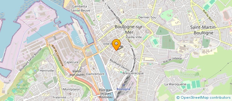 localisation de l'entreprise GPT DEVELOPPEMENT DEFENSE COMMERCANTS à BOULOGNE-SUR-MER