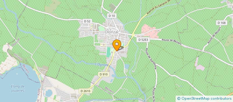 localisation de l'entreprise GPT EMP ASACOOP  OLONZAC