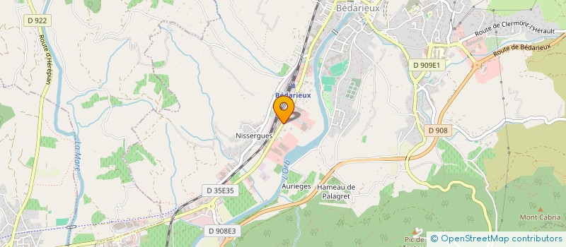 localisation de l'entreprise GPT EMP DU CAROUX  VILLEMAGNE L'ARGENTIERE