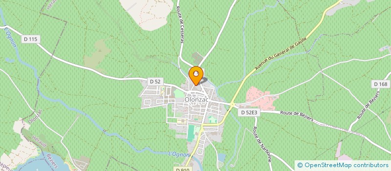 localisation de l'entreprise GPT EMP LE CYCLOPE  OLONZAC