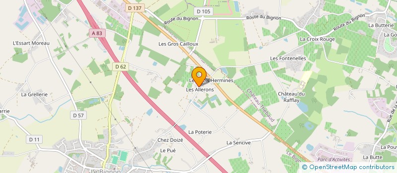 localisation de l'entreprise GPT EMP LES EMPLOYEURS RTE NANTES  LE BIGNON