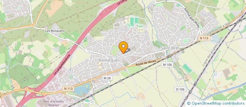 localisation de l'entreprise GPT EMP LES MICHEL'S à BAILLARGUES
