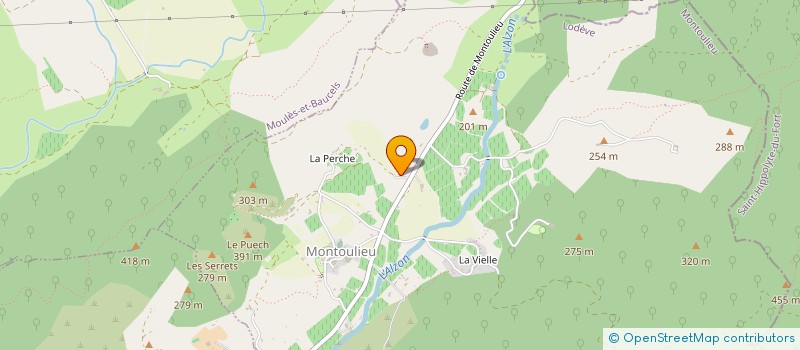 localisation de l'entreprise GPT EMP VALLEE ALZON  MONTOULIEU