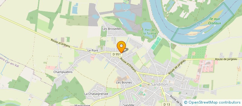 localisation de l'entreprise GPT EMPL DE LA MADELEINE à SANDILLON