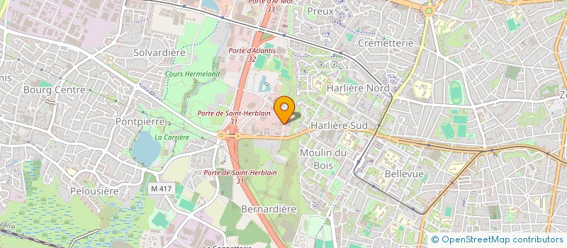 localisation de l'entreprise GPT EMPLO INSERTI QUALIFICATIO L A GPT  SAINT-HERBLAIN