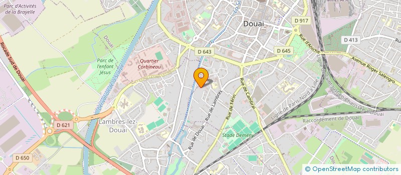 localisation de l'entreprise GPT EMPLOY GESTION FORMATION ADMINIST à DOUAI