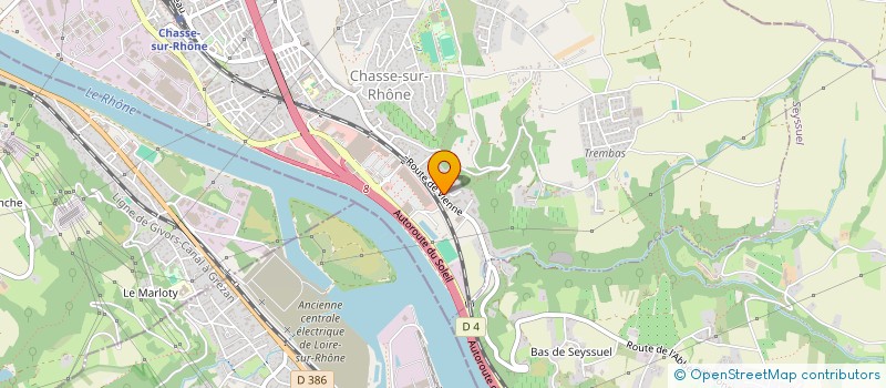 localisation de l'entreprise GPT EMPLOY PERSO SOMM ENTR BAT TRAV PUB  CHASSE-SUR-RHONE