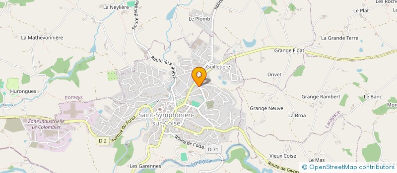 localisation de l'entreprise GPT EMPLOY SERV REMPL MONT DU LYONNAIS à SAINT-SYMPHORIEN-SUR-COISE