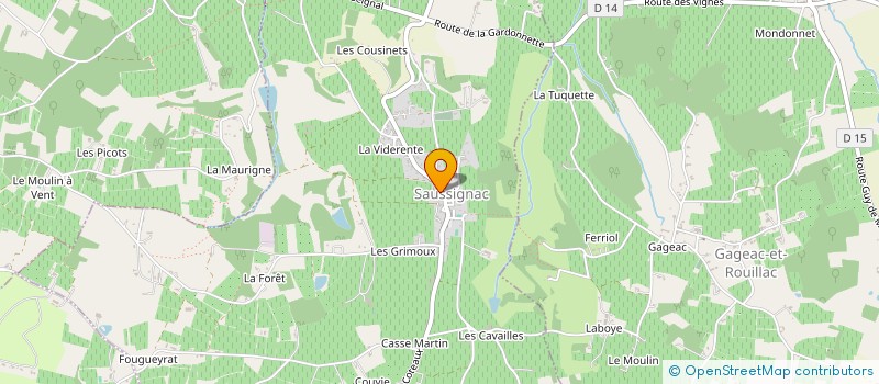 localisation de l'entreprise GPT EMPLOYEURS AGRICOLES DE MONPLAISIR  THENAC