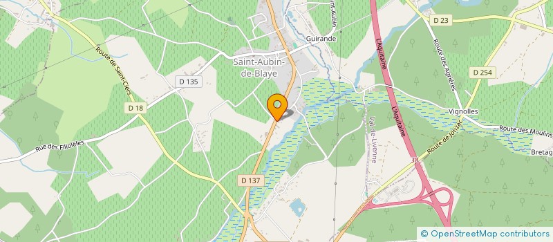 localisation de l'entreprise GPT EMPLOYEURS DU GRAND MOULIN  SAINT-AUBIN-DE-BLAYE