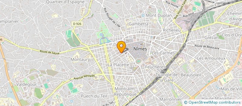 localisation de l'entreprise GPT EMPLOYEURS INSERTION QUALIFICATION à NIMES