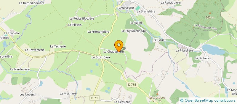 localisation de l'entreprise GPT EMPLOYEURS LA SAPINIERE  SAINT-MARS-LA-REORTHE