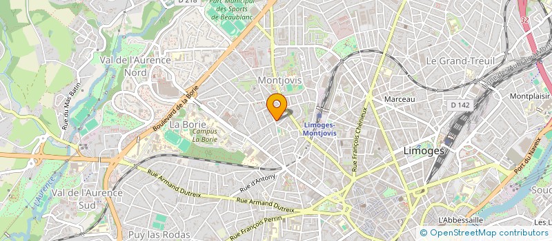 localisation de l'entreprise GPT EMPLOYEURS OVIN DE LA GLANE à LIMOGES