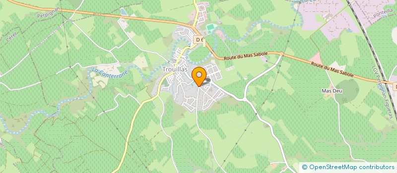 localisation de l'entreprise GPT EMPLOYEURS ROGER VIDAL  TROUILLAS