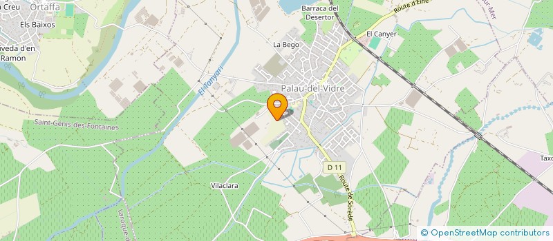 localisation de l'entreprise GPT EMPLYEURS LA MAIN VERTE à PALAU-DEL-VIDRE