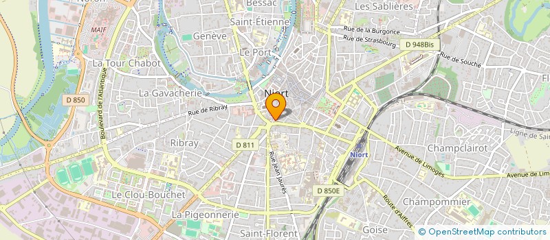 localisation de l'entreprise GPT ENTREPRISES INSERTION QUALIF TP 79 à NIORT