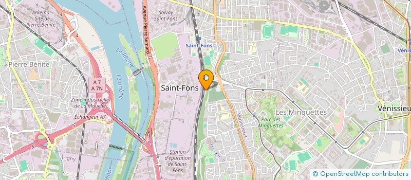 localisation de l'entreprise GPT EPURATION EFFLUENTS INDUSTR ST FONS  SAINT-FONS