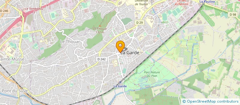 localisation de l'entreprise GPT ETUDE RECHERCHE ACUPUNCTURE à LA GARDE