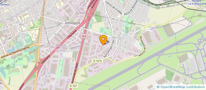 localisation de l'entreprise GPT EXPOB FABRIQ FRANC INDUS MEDIC CHIRU à WISSOUS