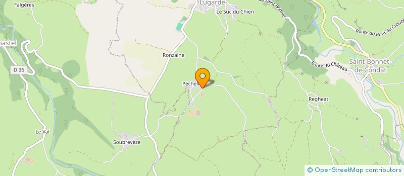 localisation de l'entreprise GPT FONCIER AGRICOLE RODDE PECHELFOU à LUGARDE