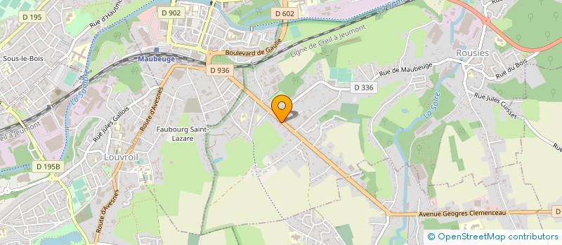 localisation de l'entreprise GPT FONCIER RURAL DE L ENCLOS DU CHATEAU  VALENCIENNES