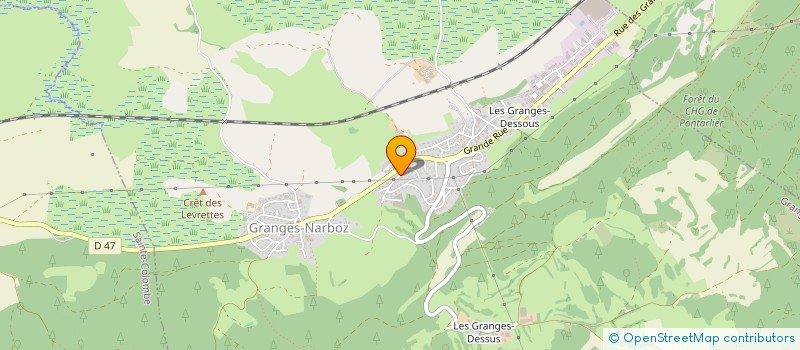 localisation de l'entreprise GPT FONCIER RURAL LANDOZ NEUVE  GRANGES-NARBOZ