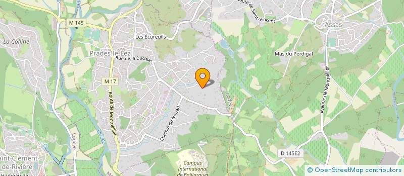 localisation de l'entreprise GPT FOREST BOIS DE LA FAMILLE A TAINTRUX  PRADES-LE-LEZ