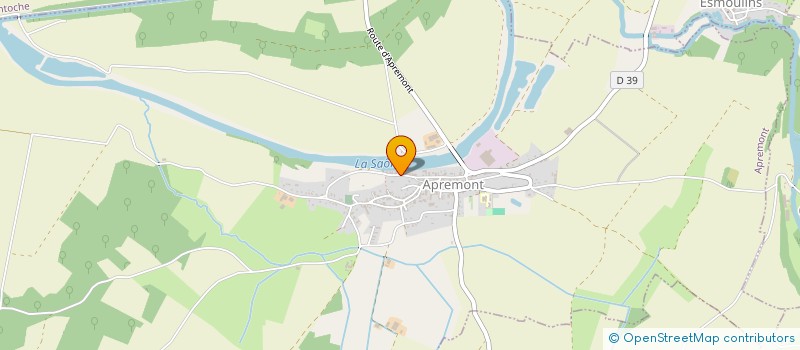 localisation de l'entreprise GPT FORESTIER BOIS VAIVRE BAIGNE  APREMONT