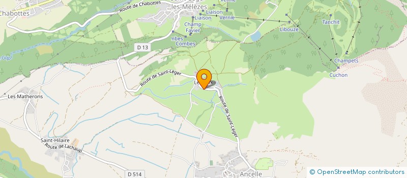 localisation de l'entreprise GPT FORESTIER BOISSERANC FRANCOIS NOIR  SAINT-JEAN-SAINT-NICOLAS