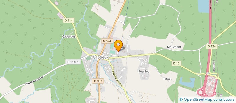 localisation de l'entreprise GPT FORESTIER COURREGELONGUE JEAN LOUIS à CAPTIEUX