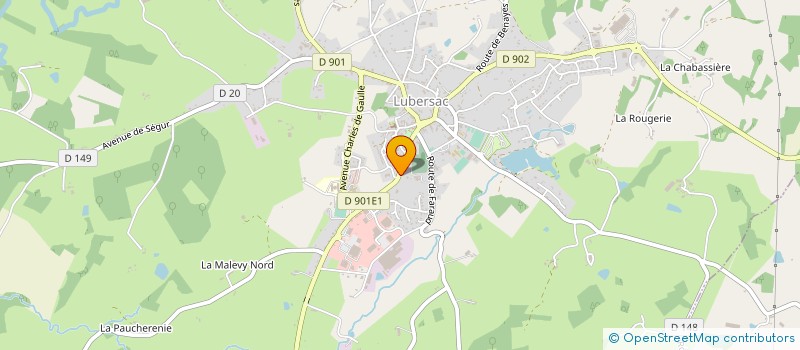 localisation de l'entreprise GPT FORESTIER DE BAILLY  LUBERSAC