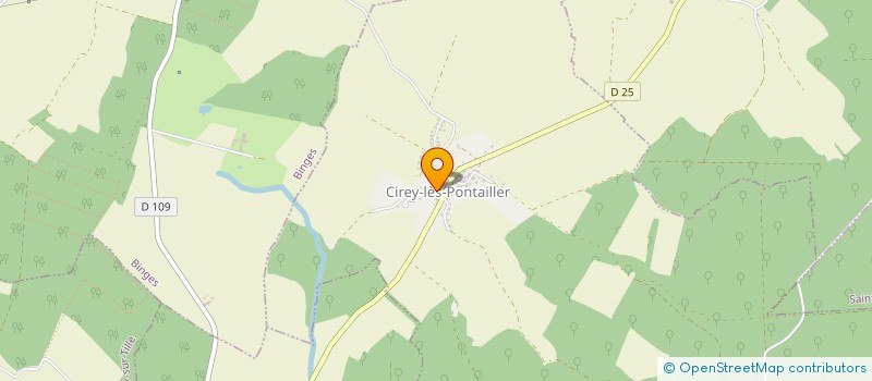 localisation de l'entreprise GPT  FORESTIER DE LA BEZE à PONTAILLER-SUR-SAONE