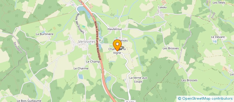 localisation de l'entreprise GPT FORESTIER DE LA FORET D AVAIZE  MORNAY