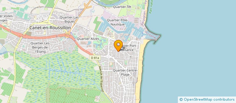 localisation de l'entreprise GPT FORESTIER DE LA FORET DE LA COMTESSE  CANET-EN-ROUSSILLON