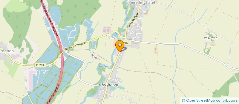 localisation de l'entreprise GPT FORESTIER DE LA FORTELLE  BEIRE-LE-CHATEL