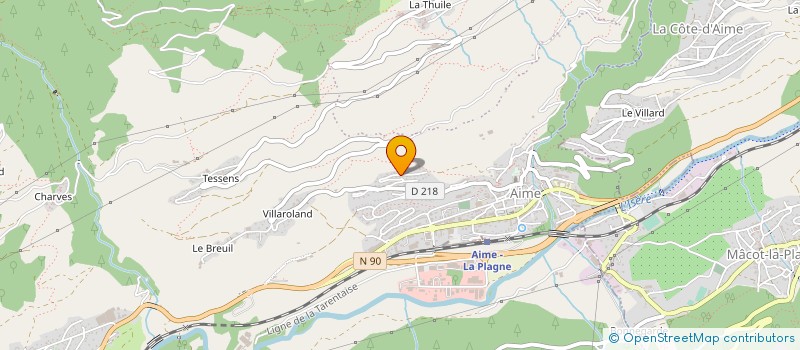 localisation de l'entreprise GPT FORESTIER DE MERI FONTENELLE PRESLE  AIME-LA-PLAGNE