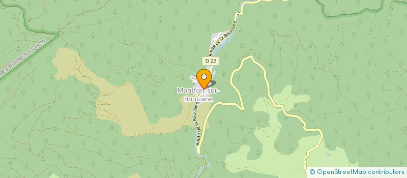 localisation de l'entreprise GPT FORESTIER DE MONTFORT SUR BOULZANE  MONTFORT-SUR-BOULZANE