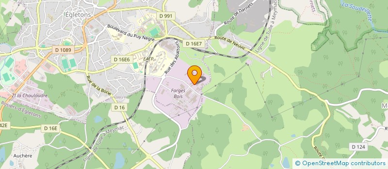 localisation de l'entreprise GPT FORESTIER DE PUYMEJOUX à EGLETONS