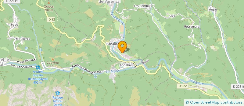 localisation de l'entreprise GPT FORESTIER DE ST GENIES DE VARENSAL  SAINT-GENIES-DE-VARENSAL